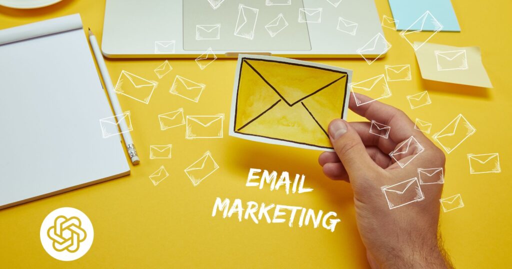 A laptop displaying an email marketing guide. Learn how to begin your email marketing journey.