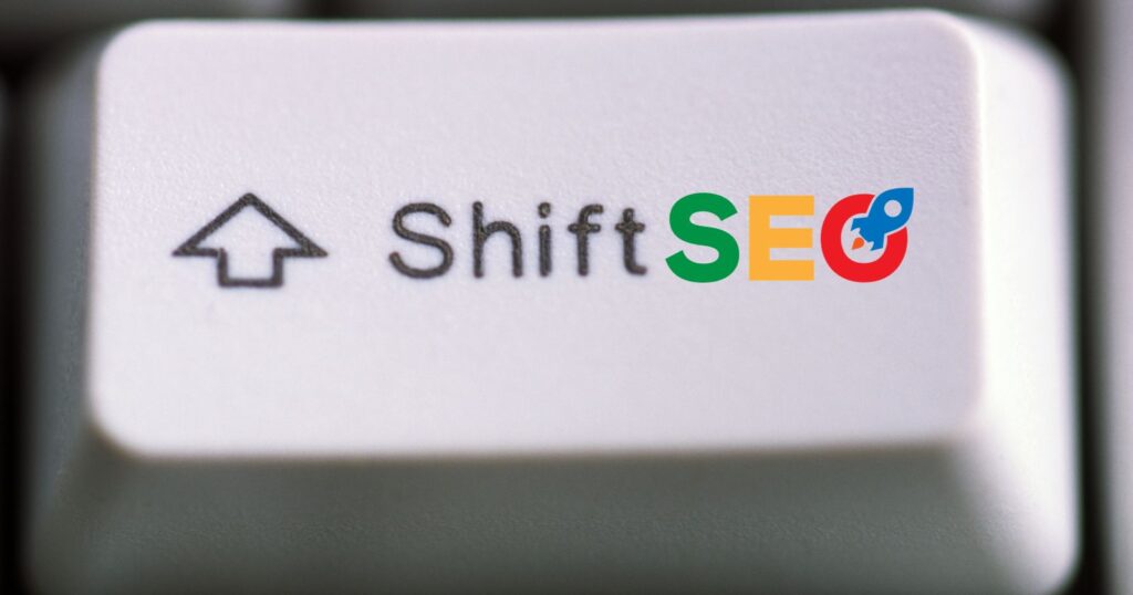 A SHIFT SEO key representing dynamic change in SEO strategies to cater to the needs of small businesses.